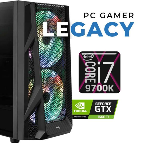 PC Gamer LEGACY - Intel Core™ i7 - 16 GB 3200Mhz RGB - 256 SSD NVMe + 2 To - GTX 1660Ti Dual Fan 6Gb